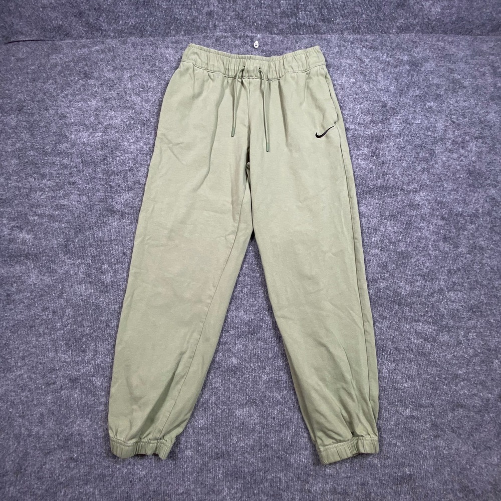 Nike Phoenix Fleece High Waisted Joggers Oil Green‎ DM6419-386 Womens Small